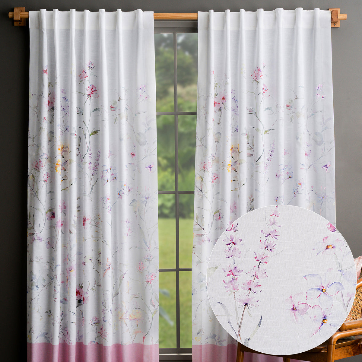 Summer Floral Curtains