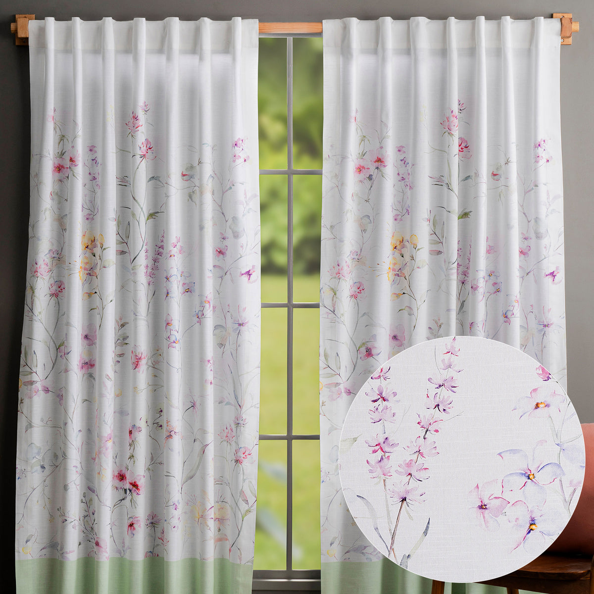Summer Floral Curtains