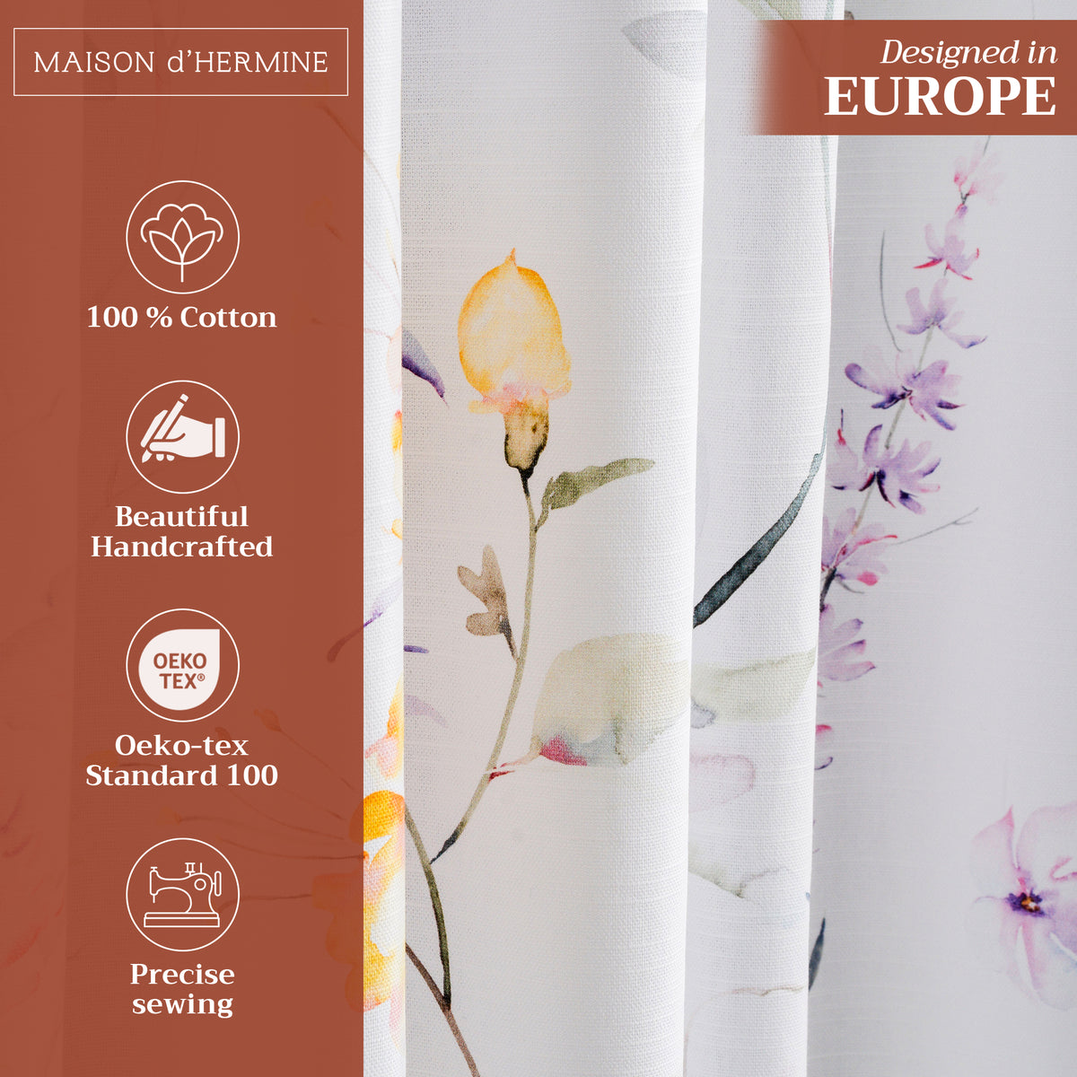Summer Floral Curtains