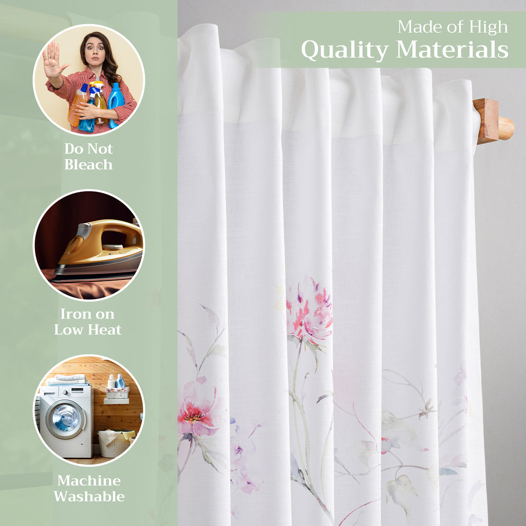 Summer Floral Curtains