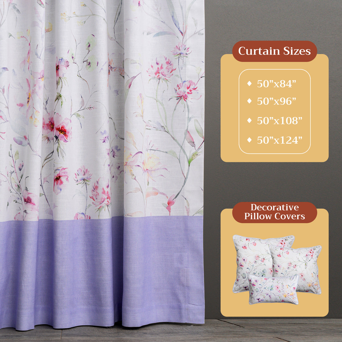 Summer Floral Curtains