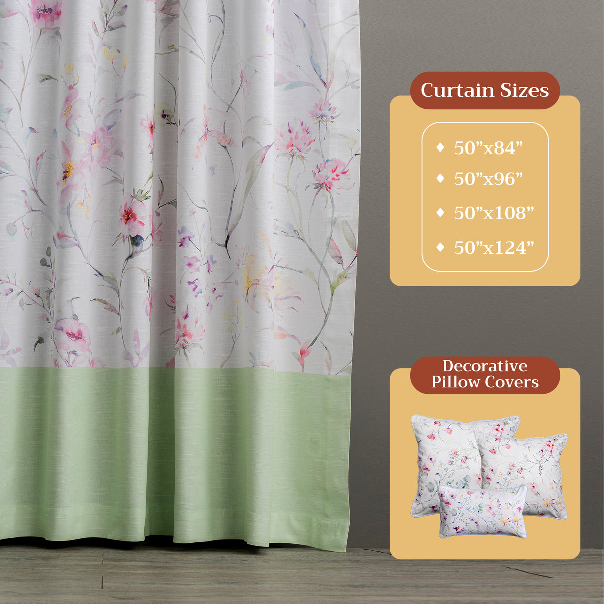 Summer Floral Curtains
