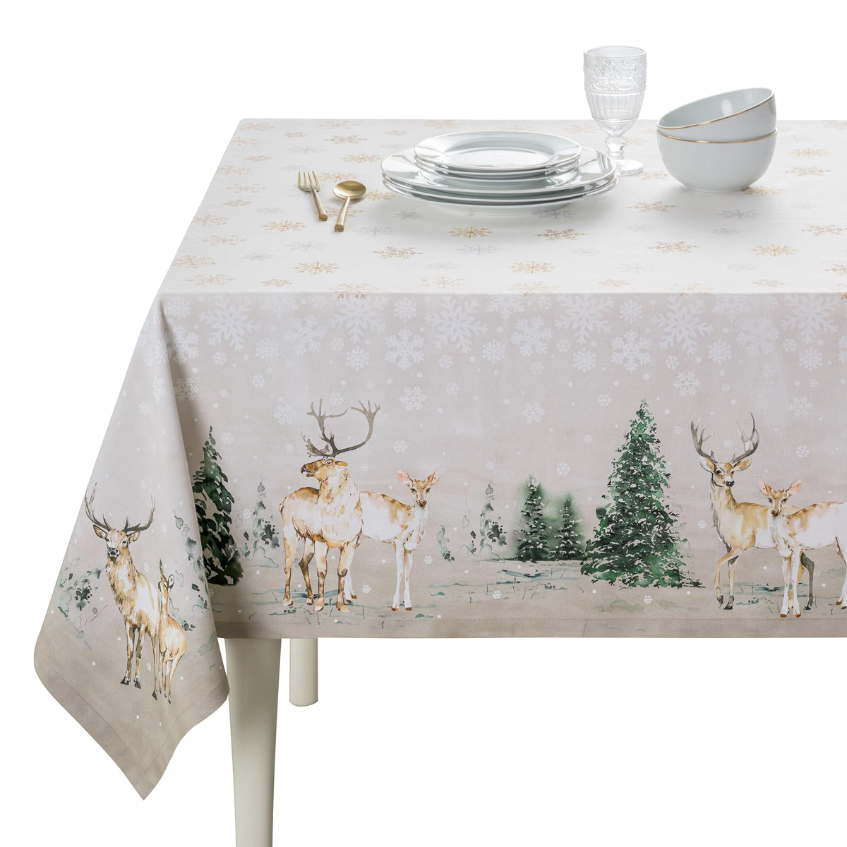 Deer In The Woods Tablecloths