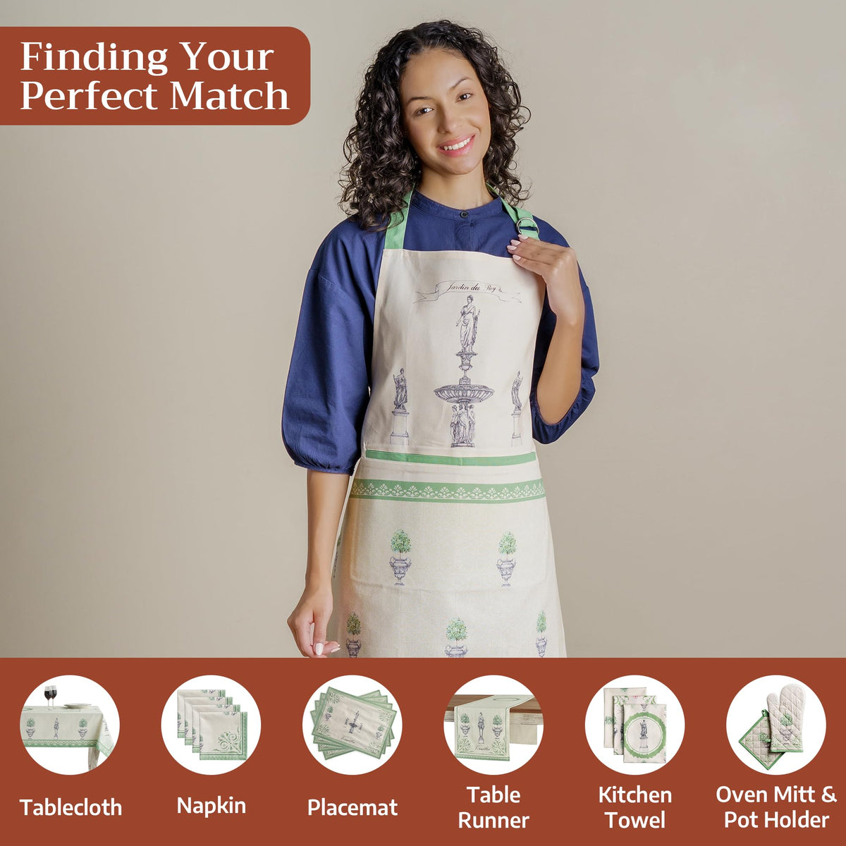 Jardin Du Roy Apron