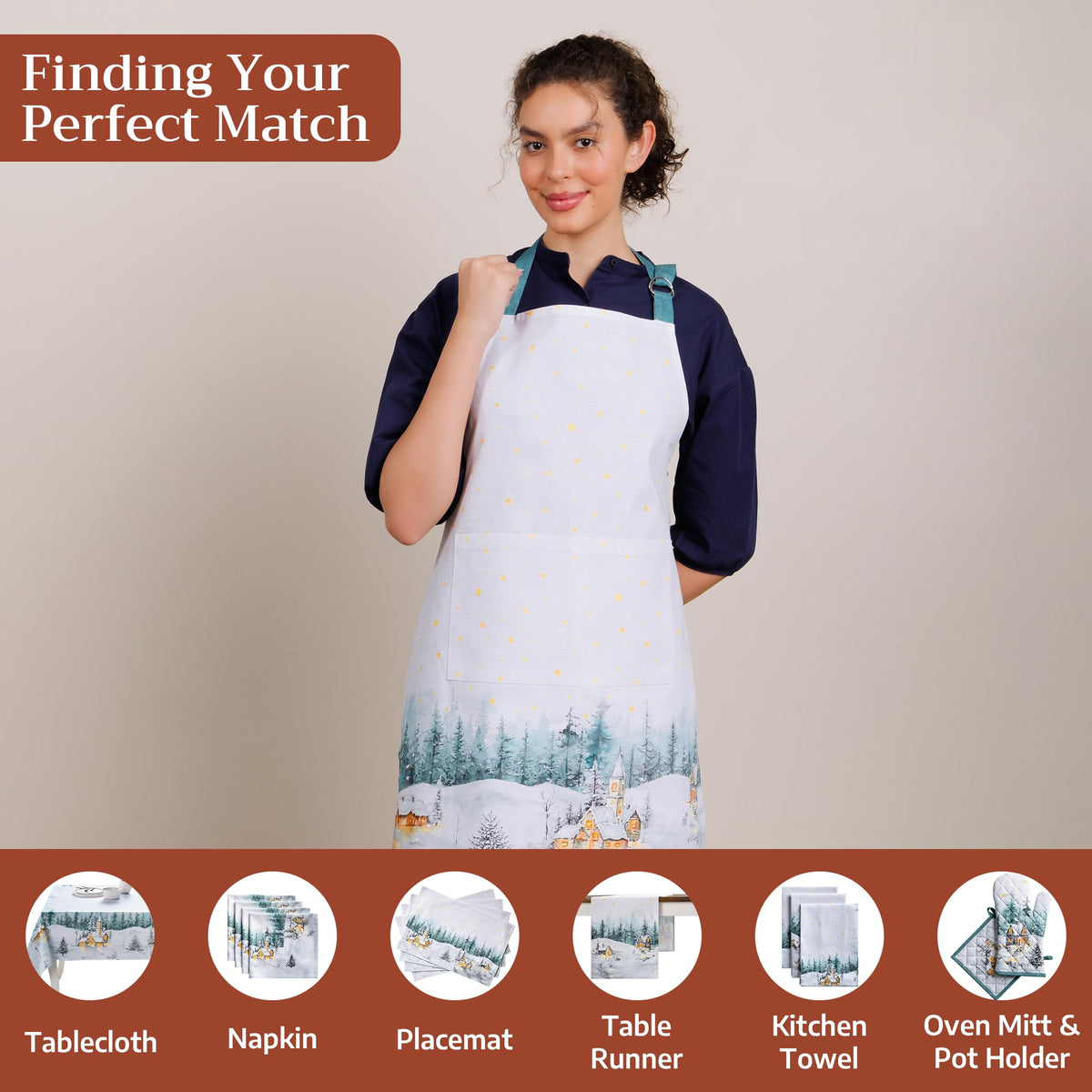 Neige de Noel Apron
