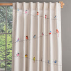 Birdies On Wire Curtains