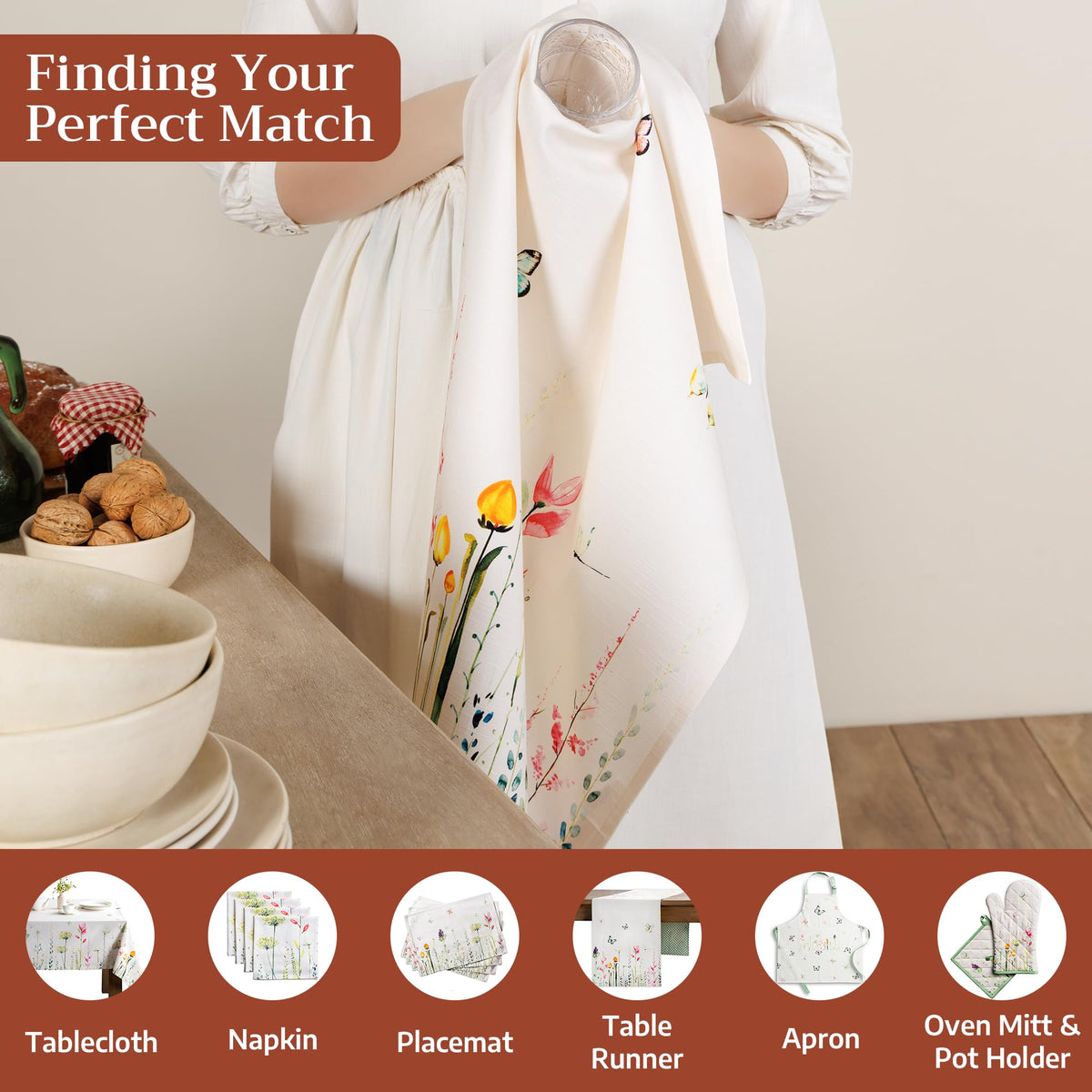 Botanical Fresh Kitchen Towels