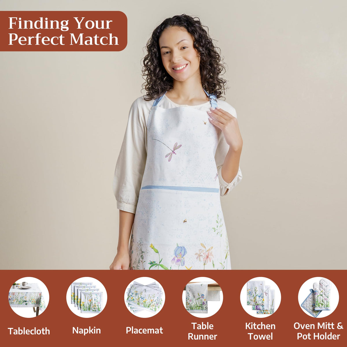 Fleurs De Mai Apron