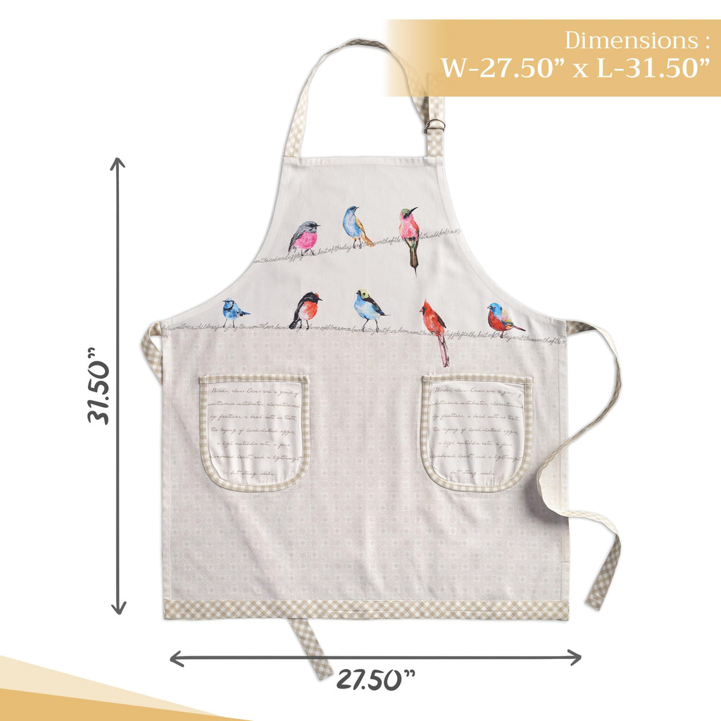 Birdies on Wire Apron