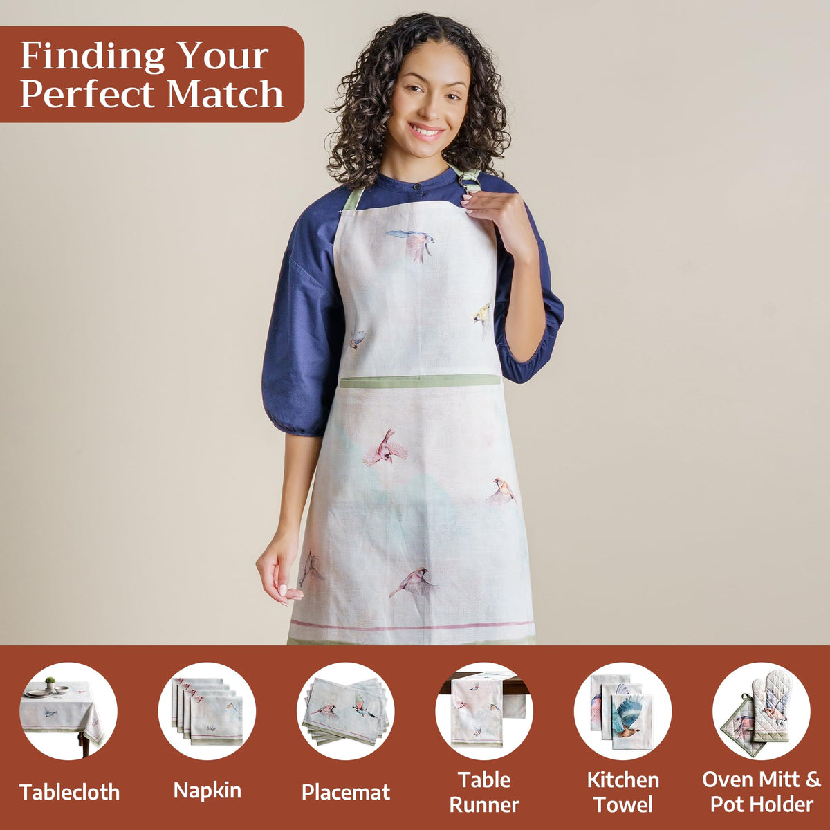 Flying Birds Apron