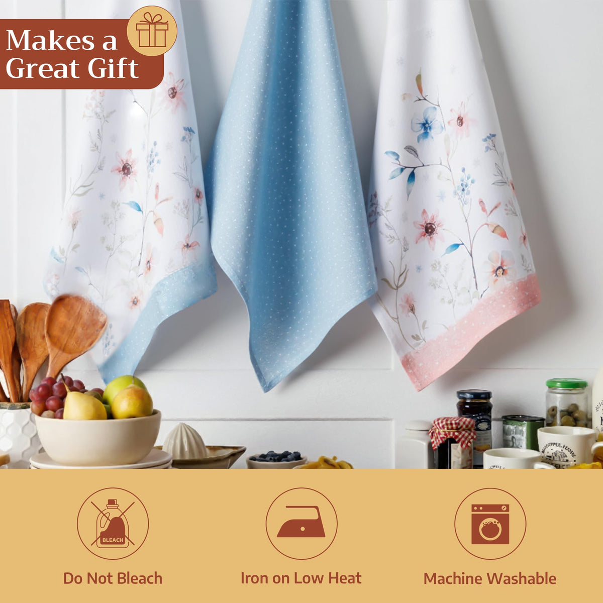 Ice Florals Kitchen Towels