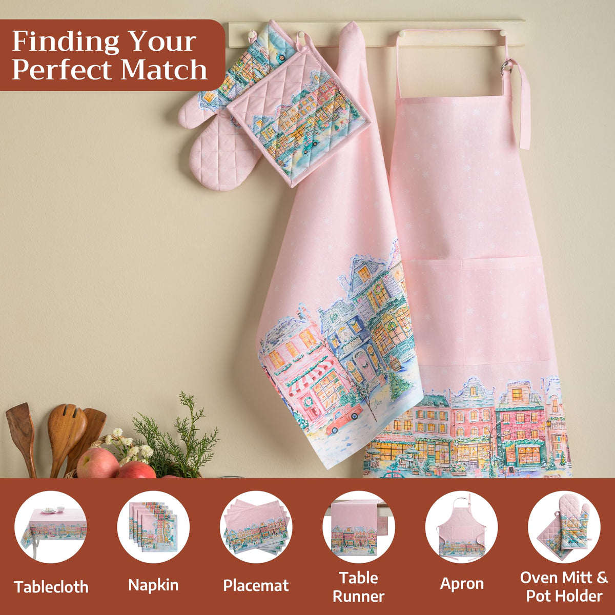 Christmas Market Kitchen Towels