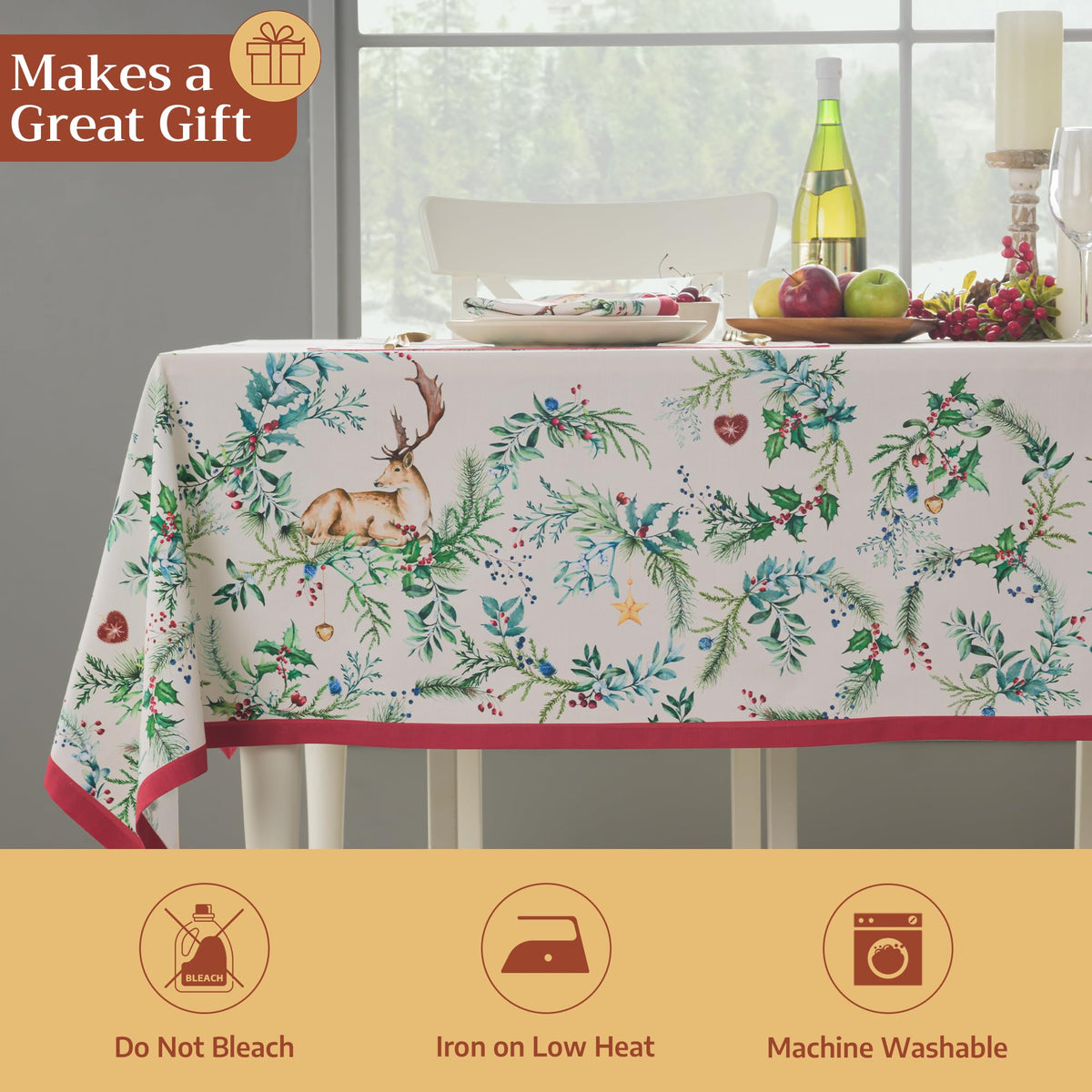 Holly Time Tablecloths