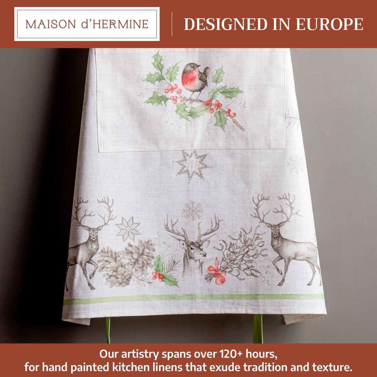 Christmas Dew Apron