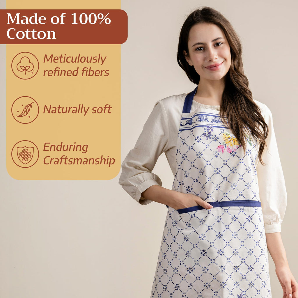 Jardin Bleu Apron