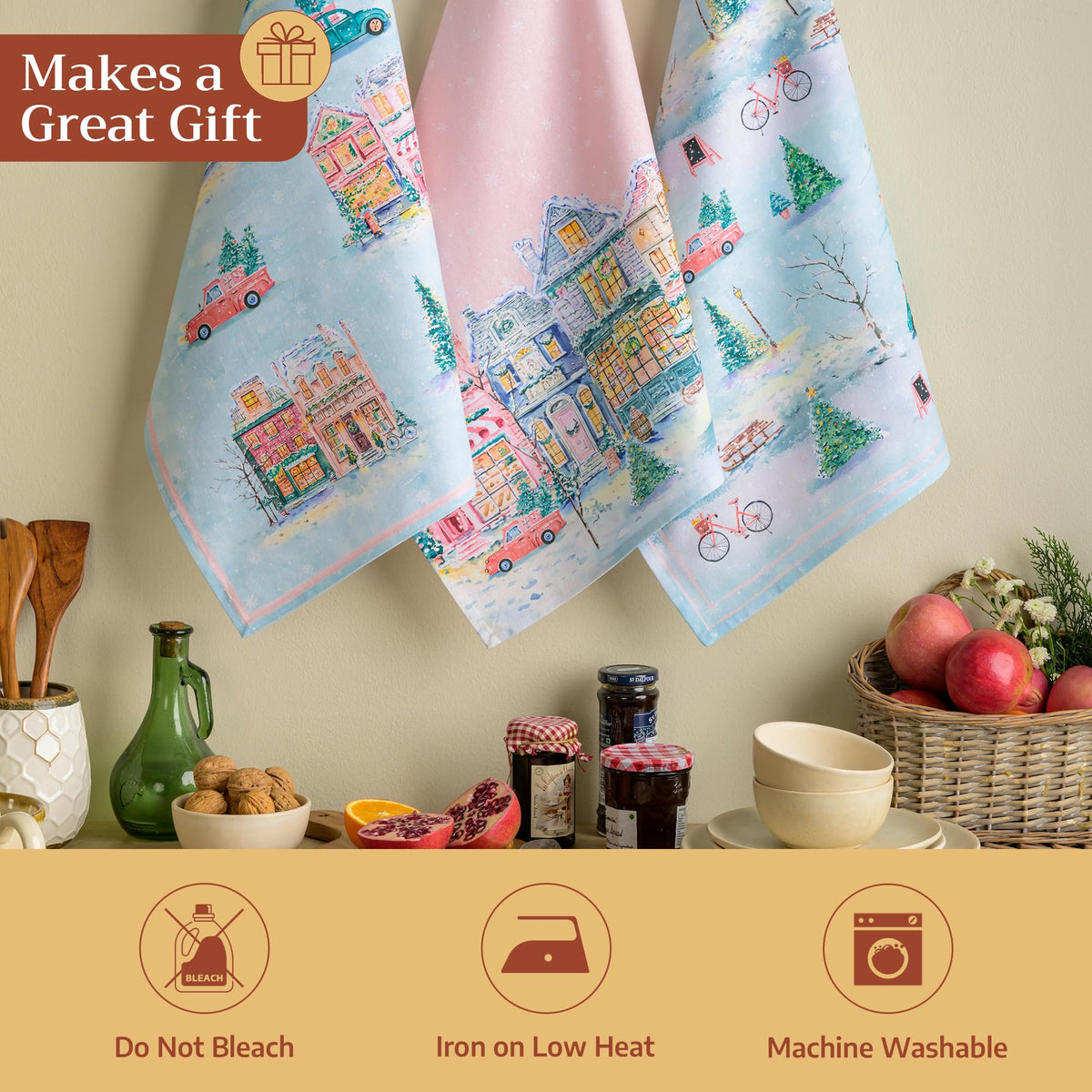 Christmas Market Kitchen Towels