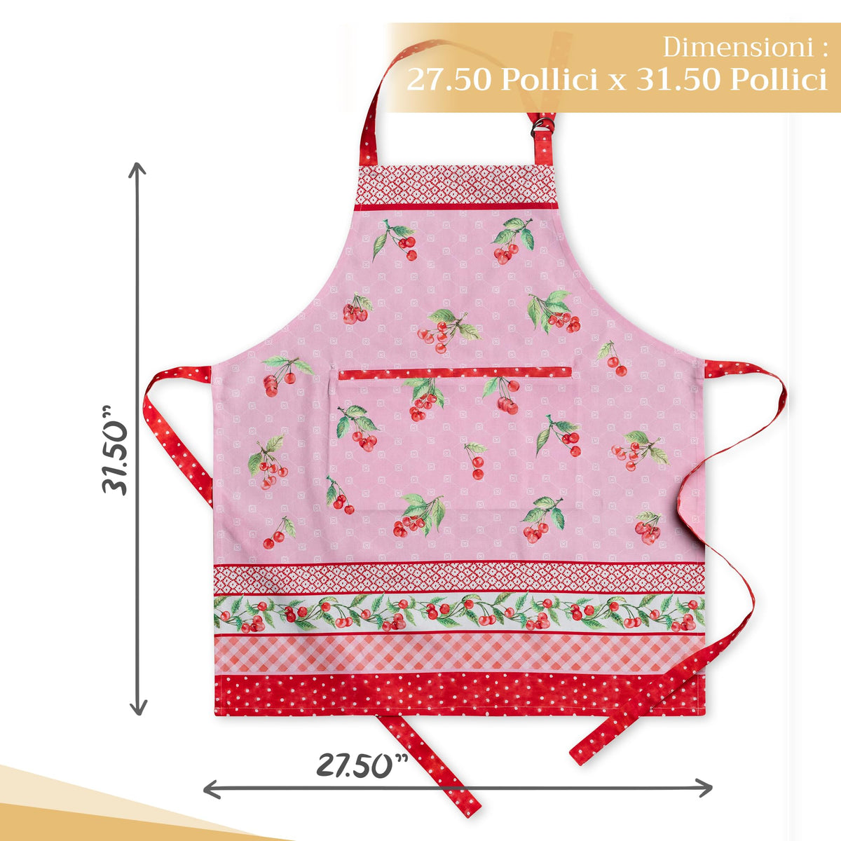 Pink Cherries Apron
