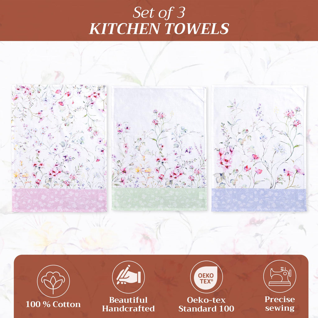 Summer Floral Kitchen Towels