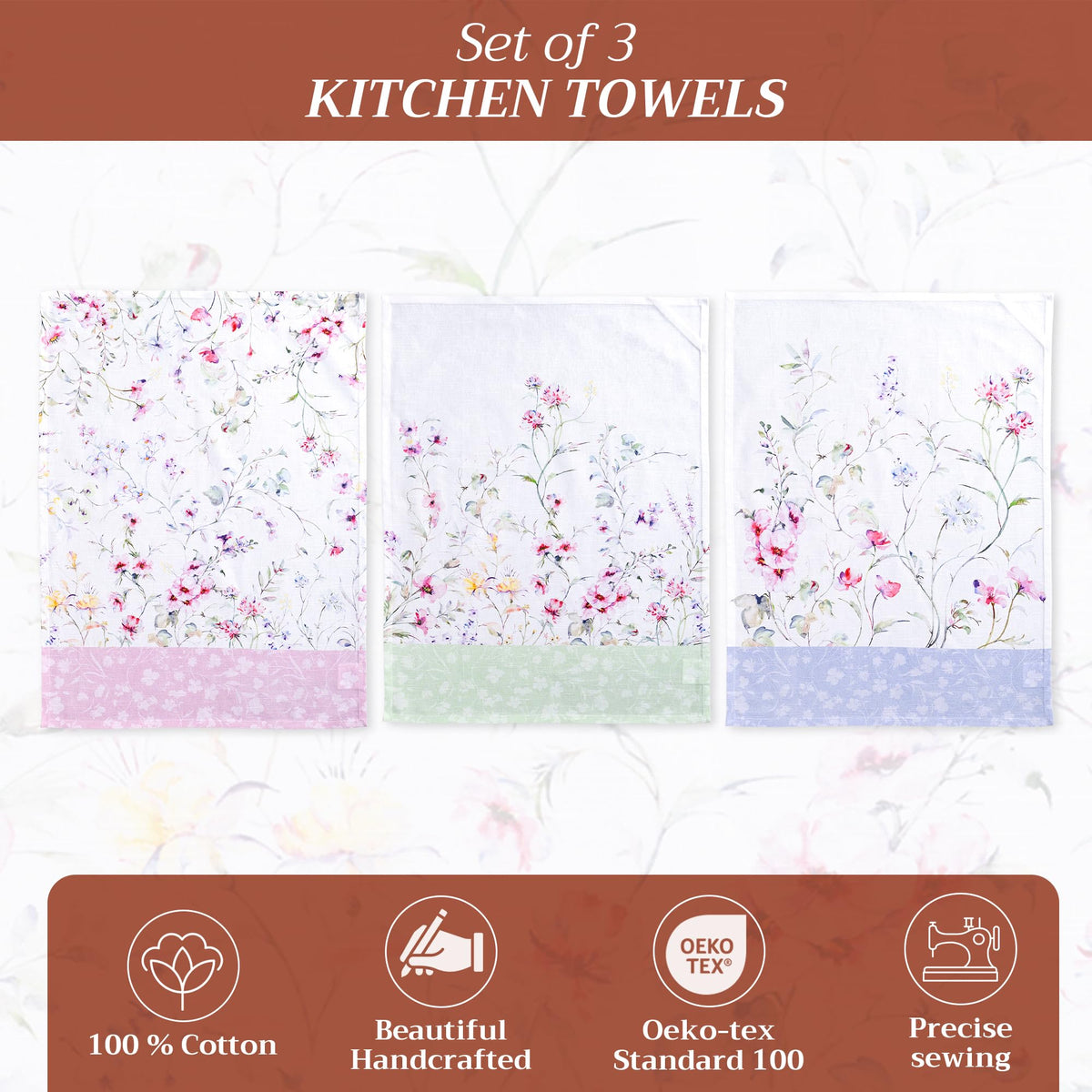 Summer Floral Kitchen Towels