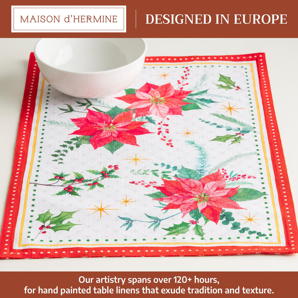 Poinsettia Christmas Placemats