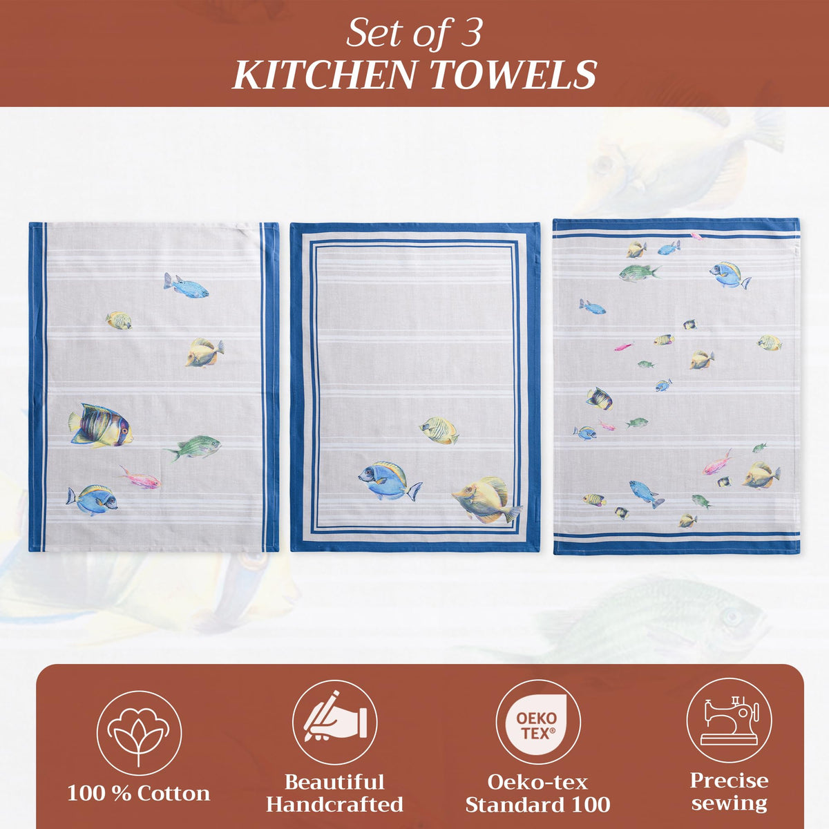 Poisson Kitchen Towels