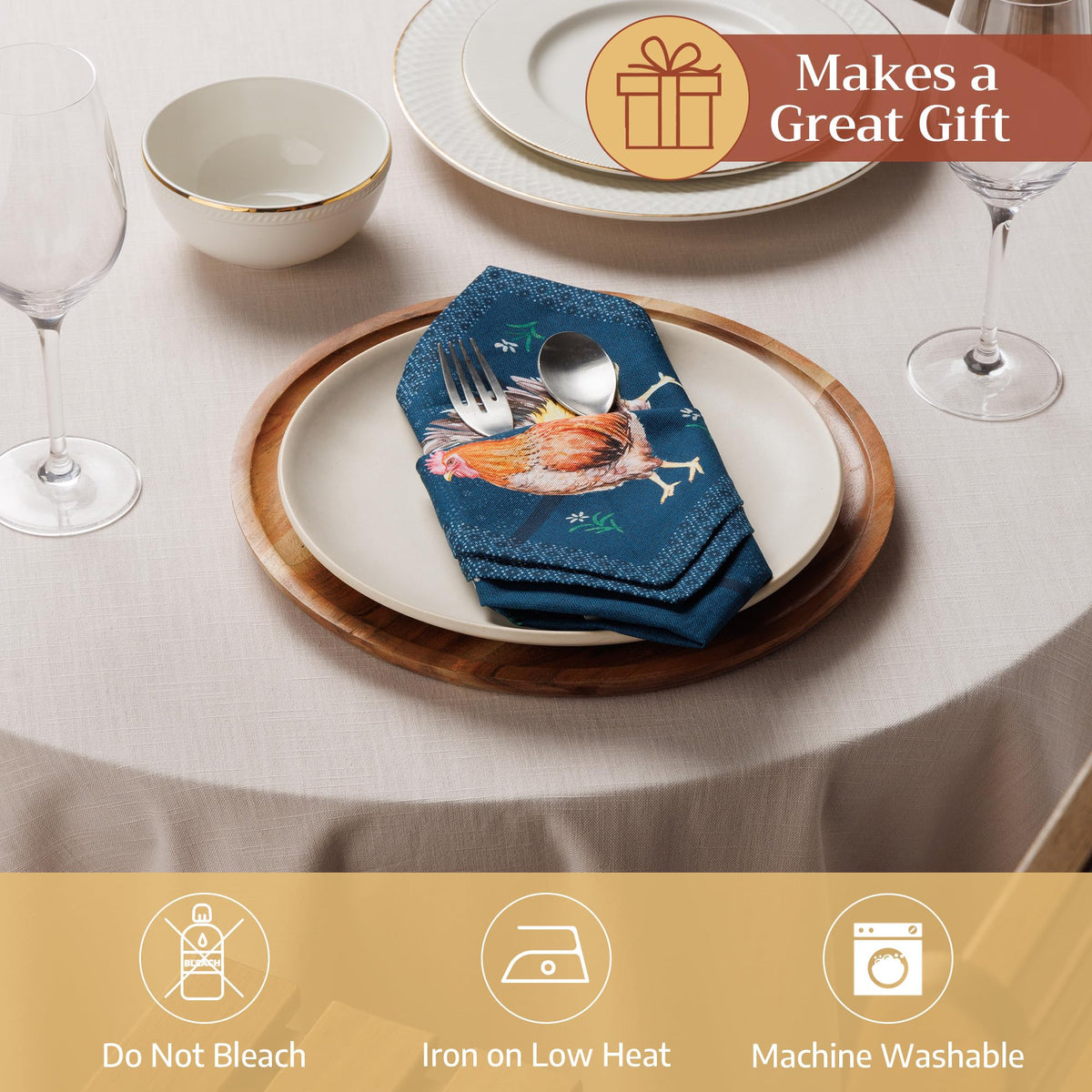 Meadow Rooster Napkins