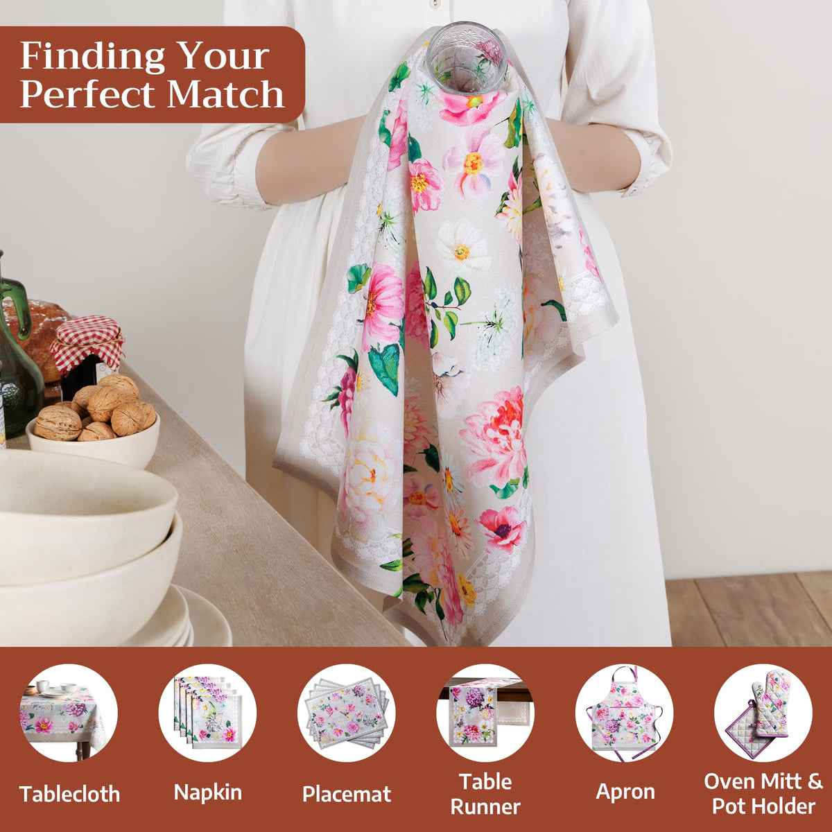 Pivoine Kitchen Towels