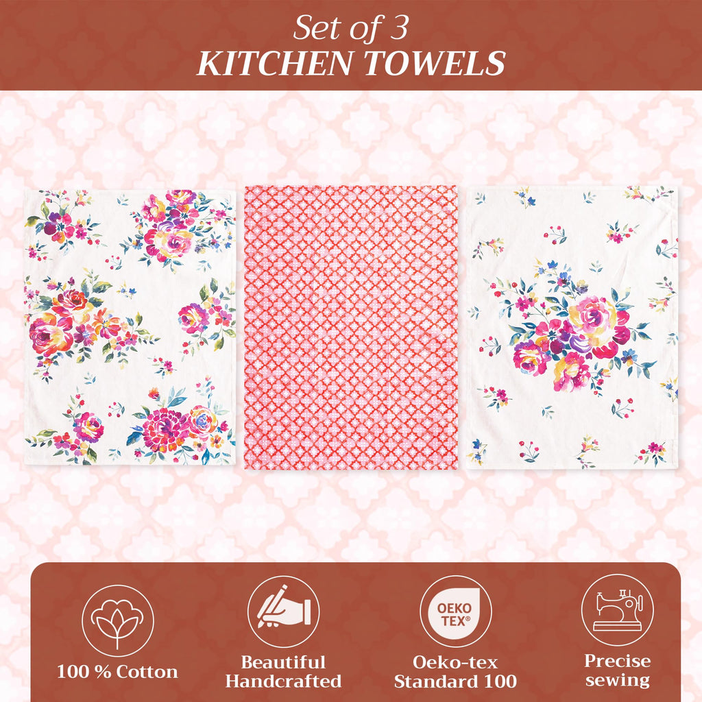 Rose Garden Kitchen Towels
