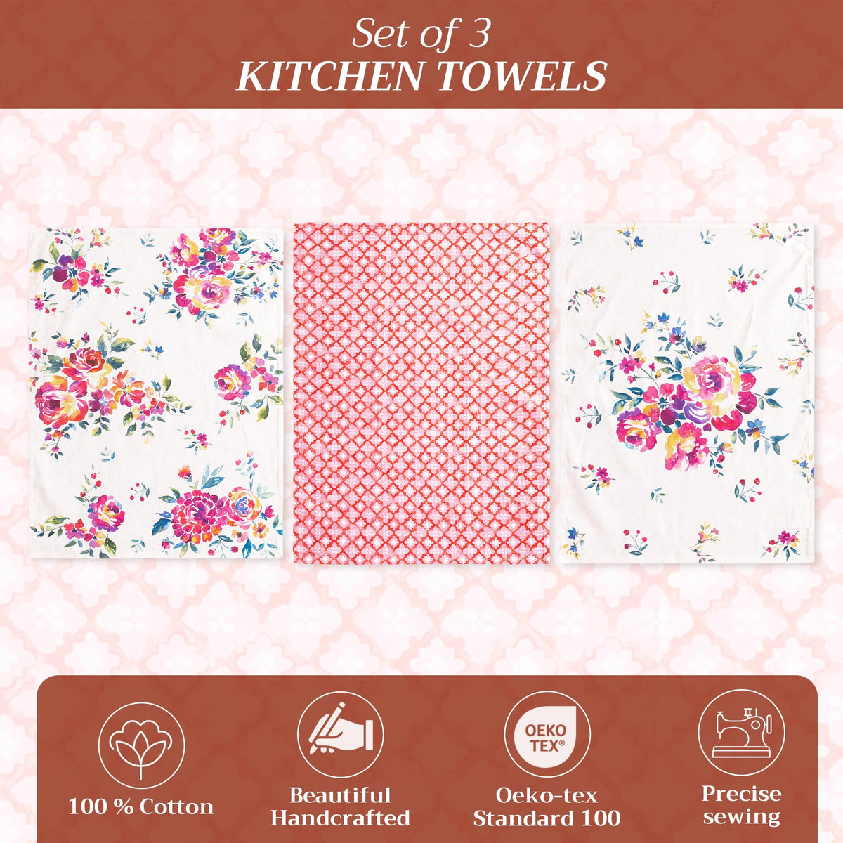 Rose Garden Kitchen Towels