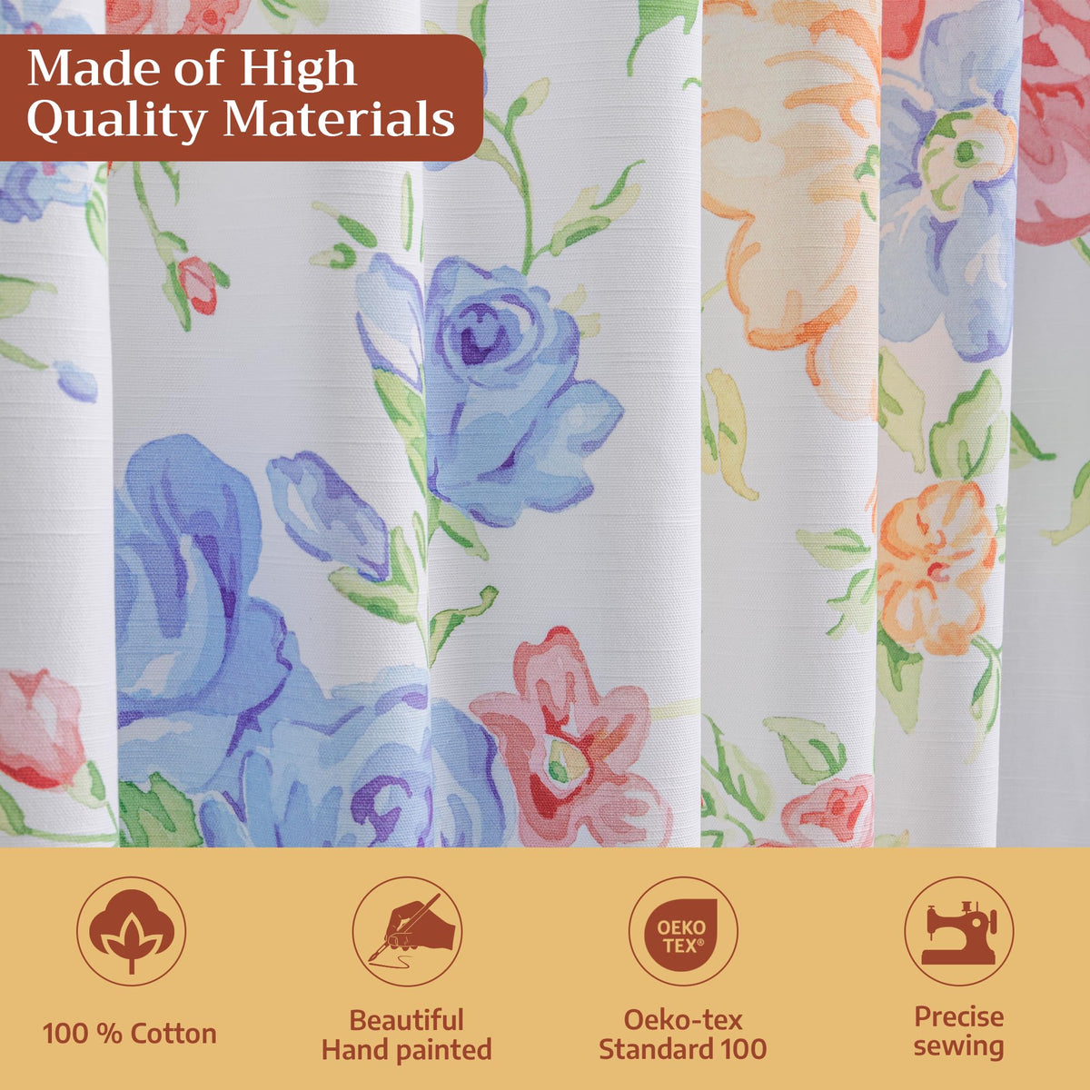 Vintage Floral Curtains