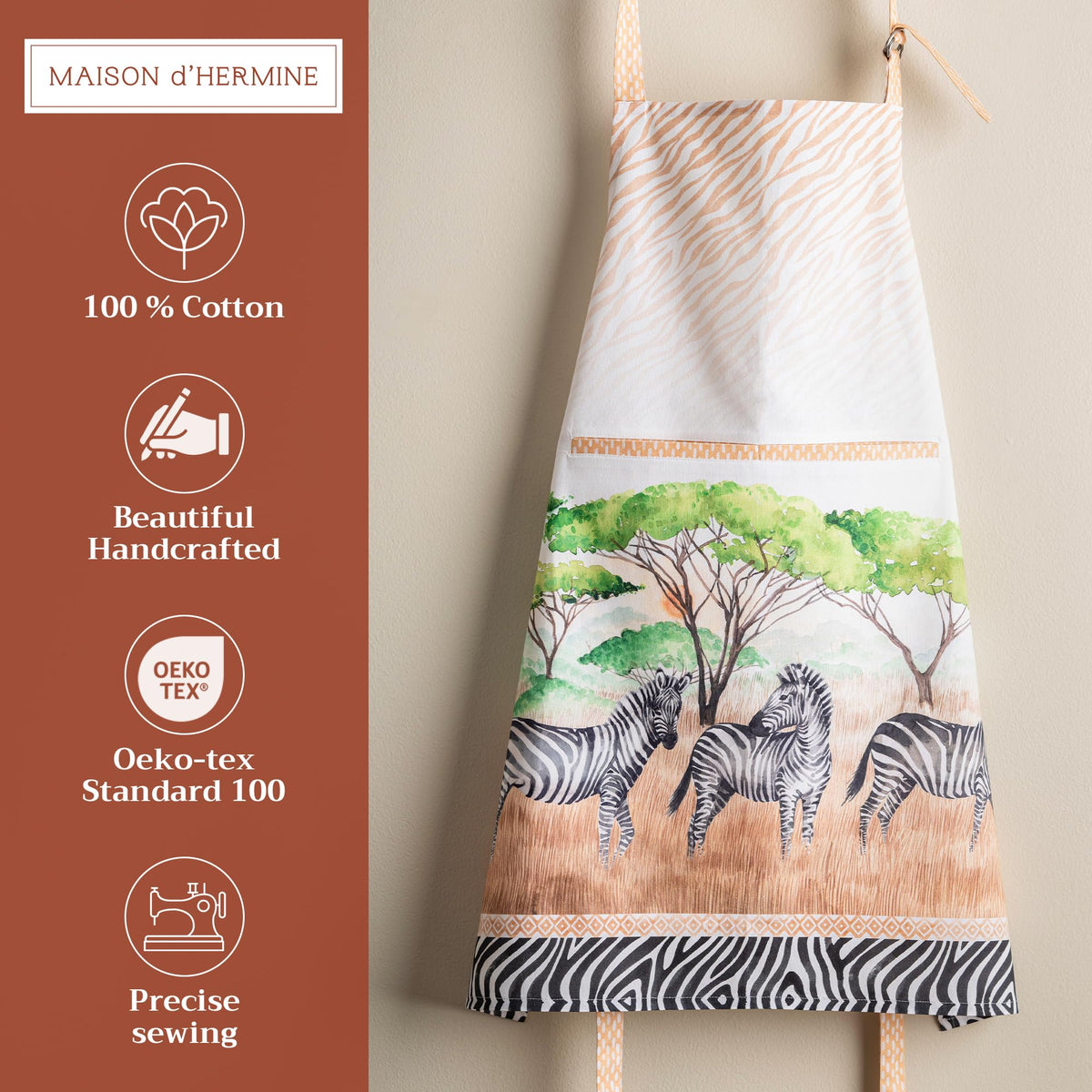 Zebra Life Apron