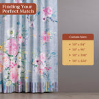 Sweet Rose Lavender Curtains