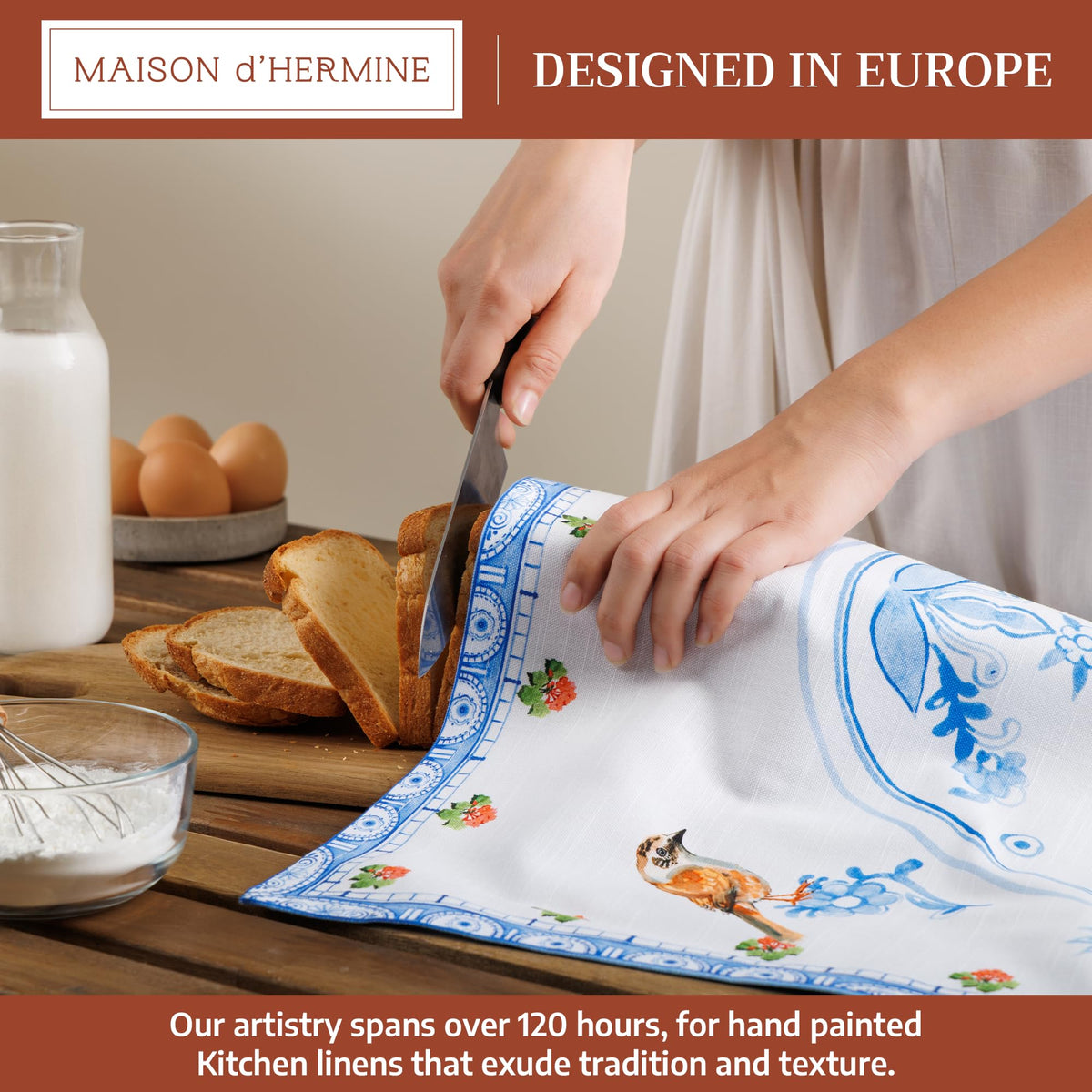 Classic Blues Kitchen Towels