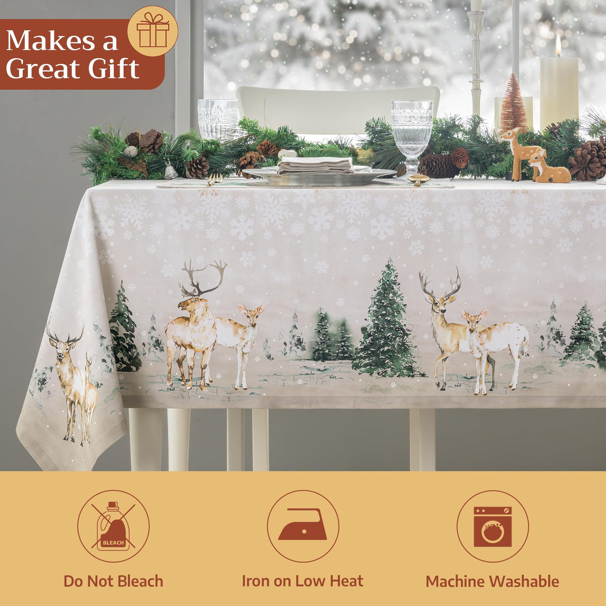 Deer In The Woods Tablecloths