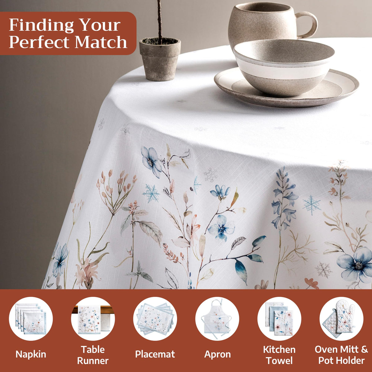 Ice Florals Tablecloths