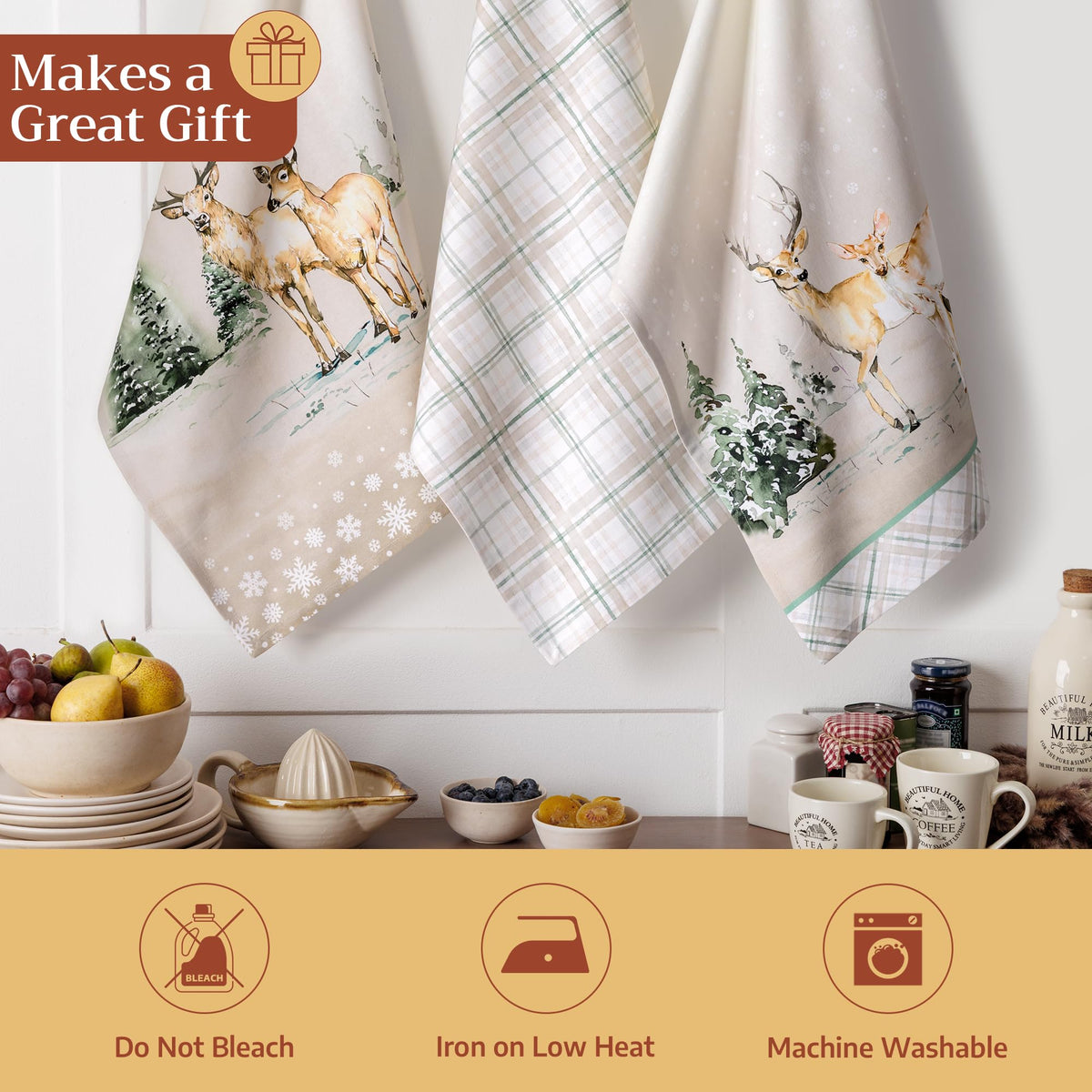 Deer In The Woods Kitchen Towels