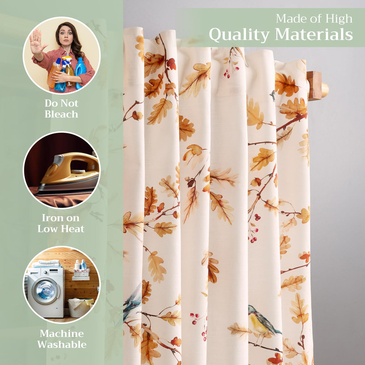 Oak Leaves Curtains