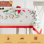 Poinsettia Christmas Tablecloths