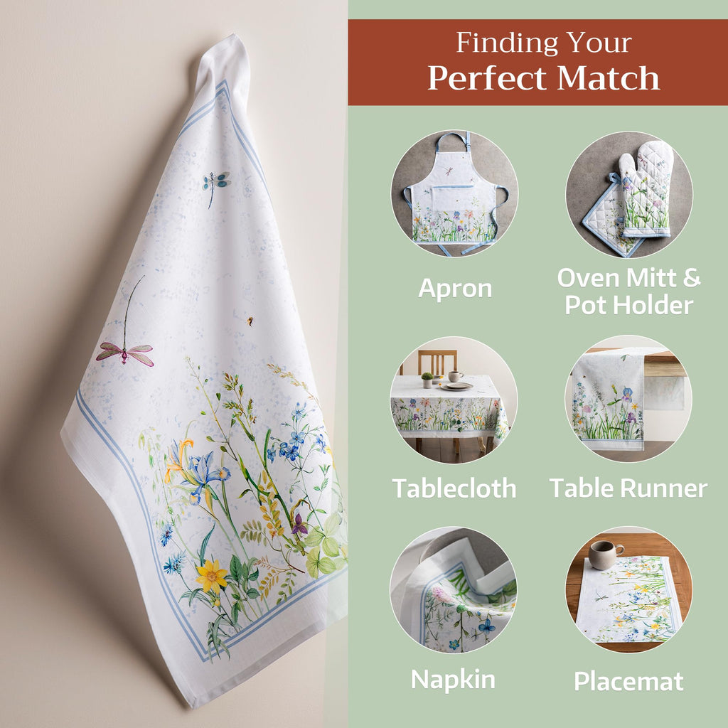 Fleurs De Mai Kitchen Towels