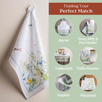 Fleurs De Mai Kitchen Towels