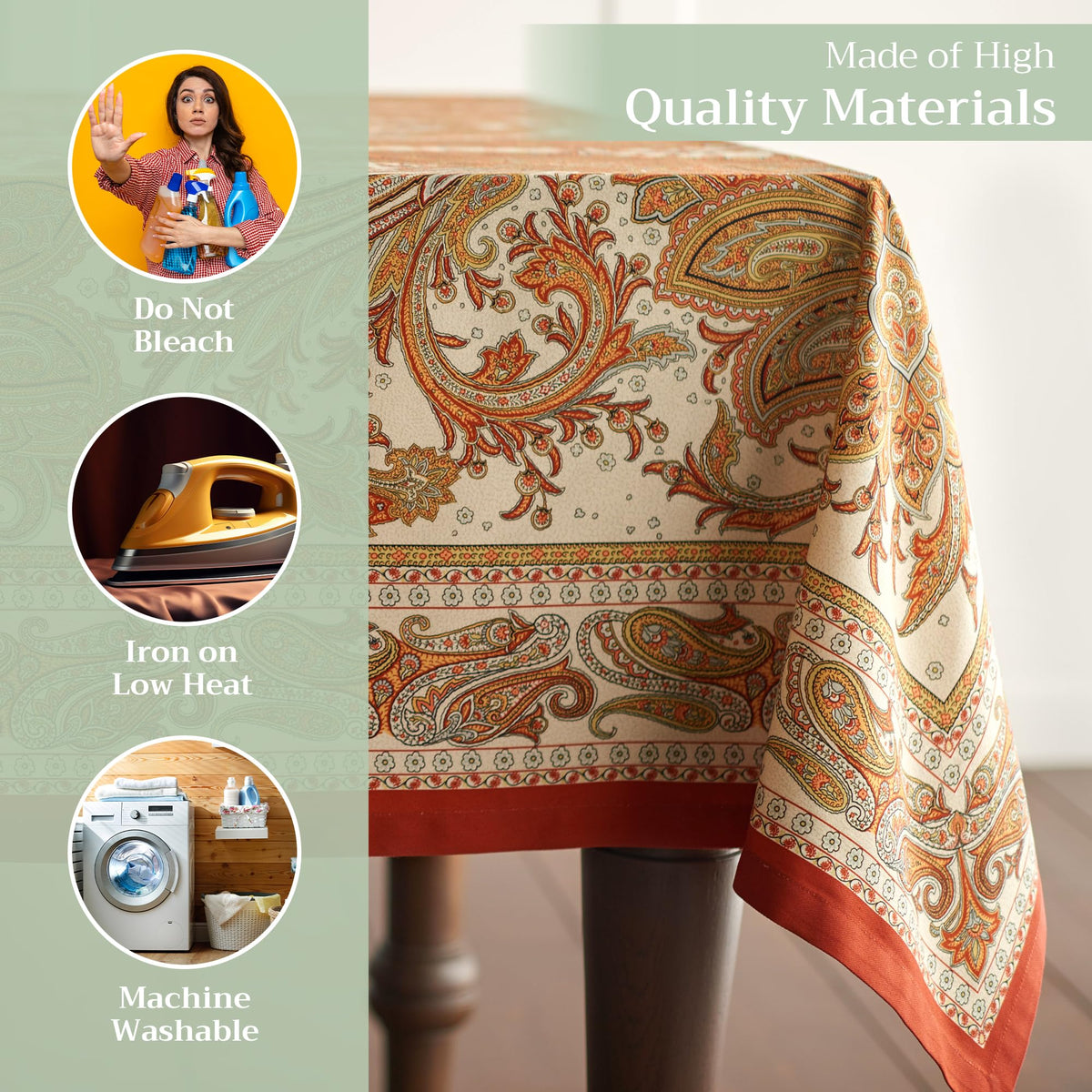 Kashmir Paisley Tablecloths