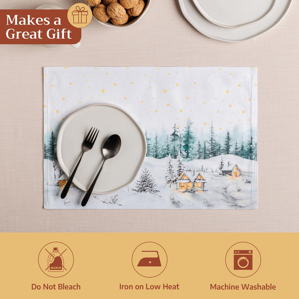Neige de noel Placemats