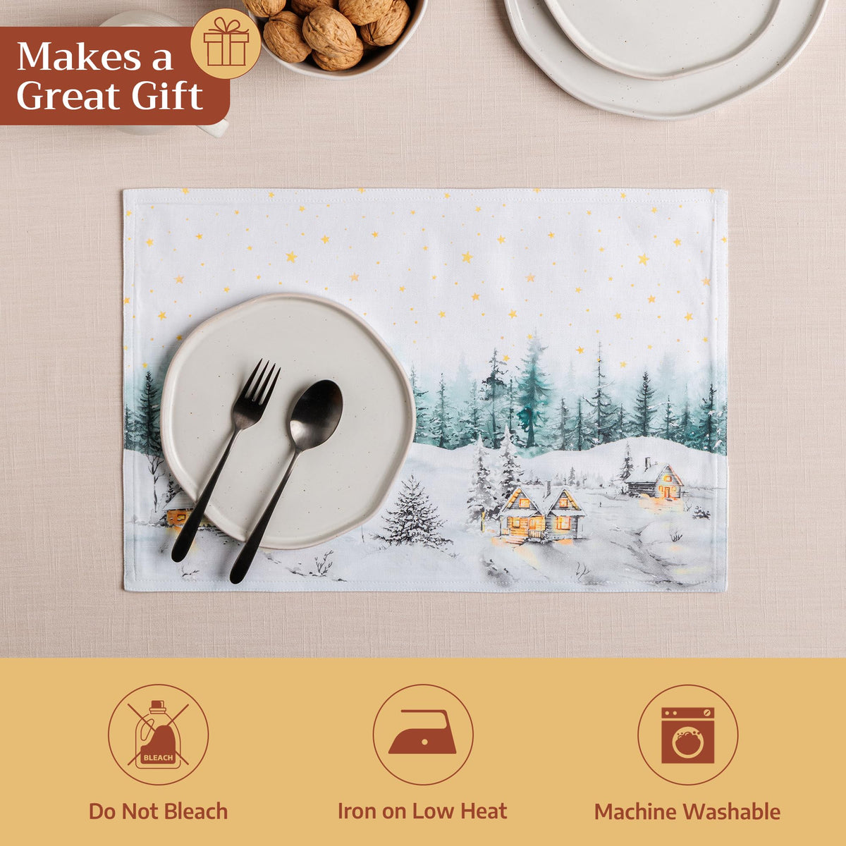 Neige de noel Placemats