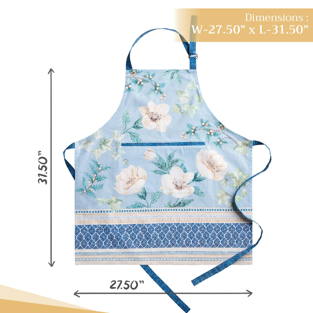 Winter Floral Apron