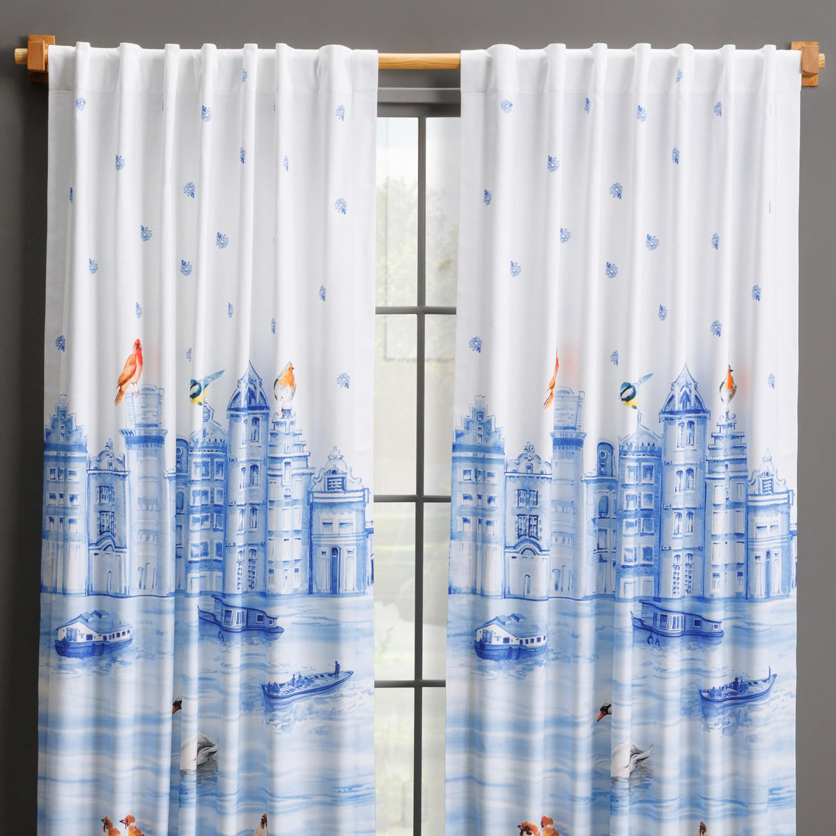Amsterdam Canals Curtains