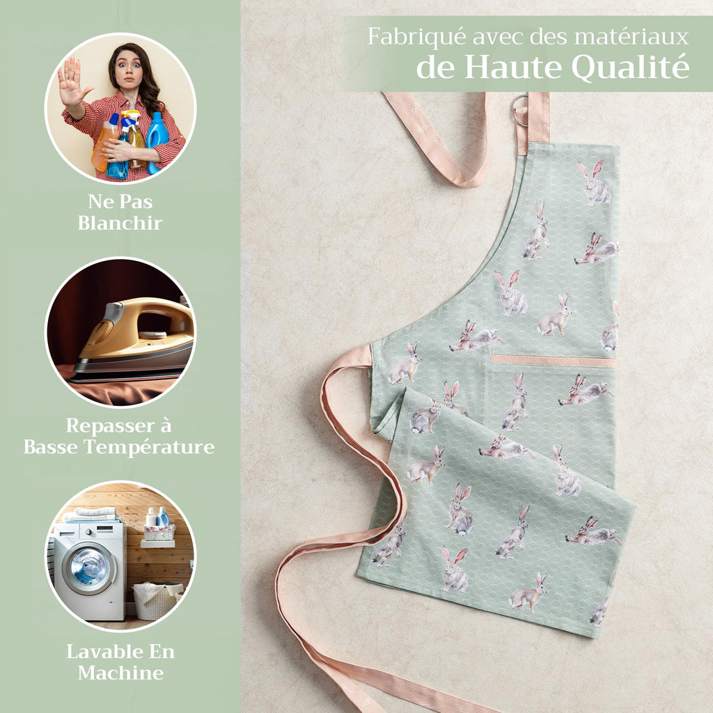 Rabbits At Dawn Apron