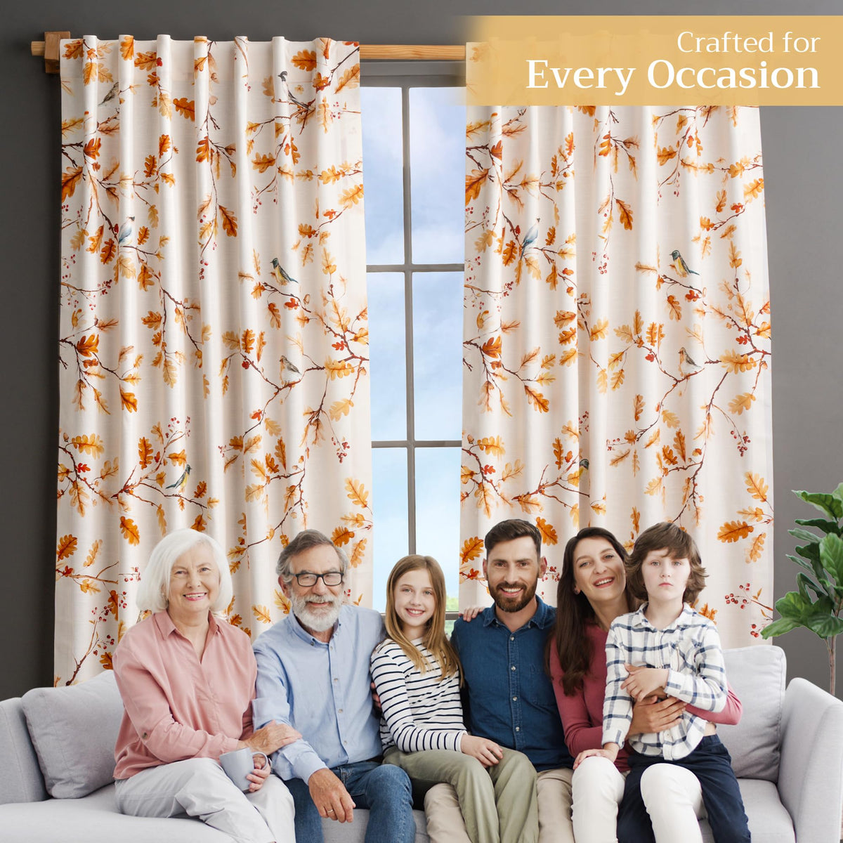 Oak Leaves Curtains