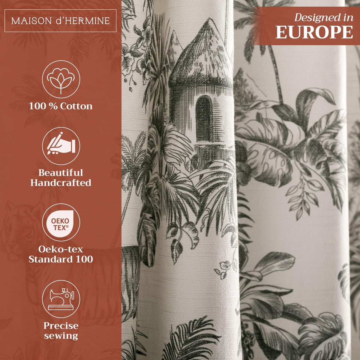 Savana Jouy Curtains