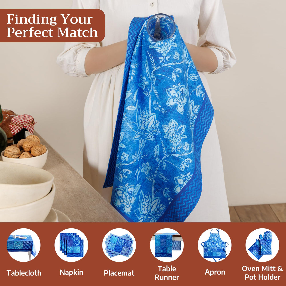 Indigo Love Kitchen Towels