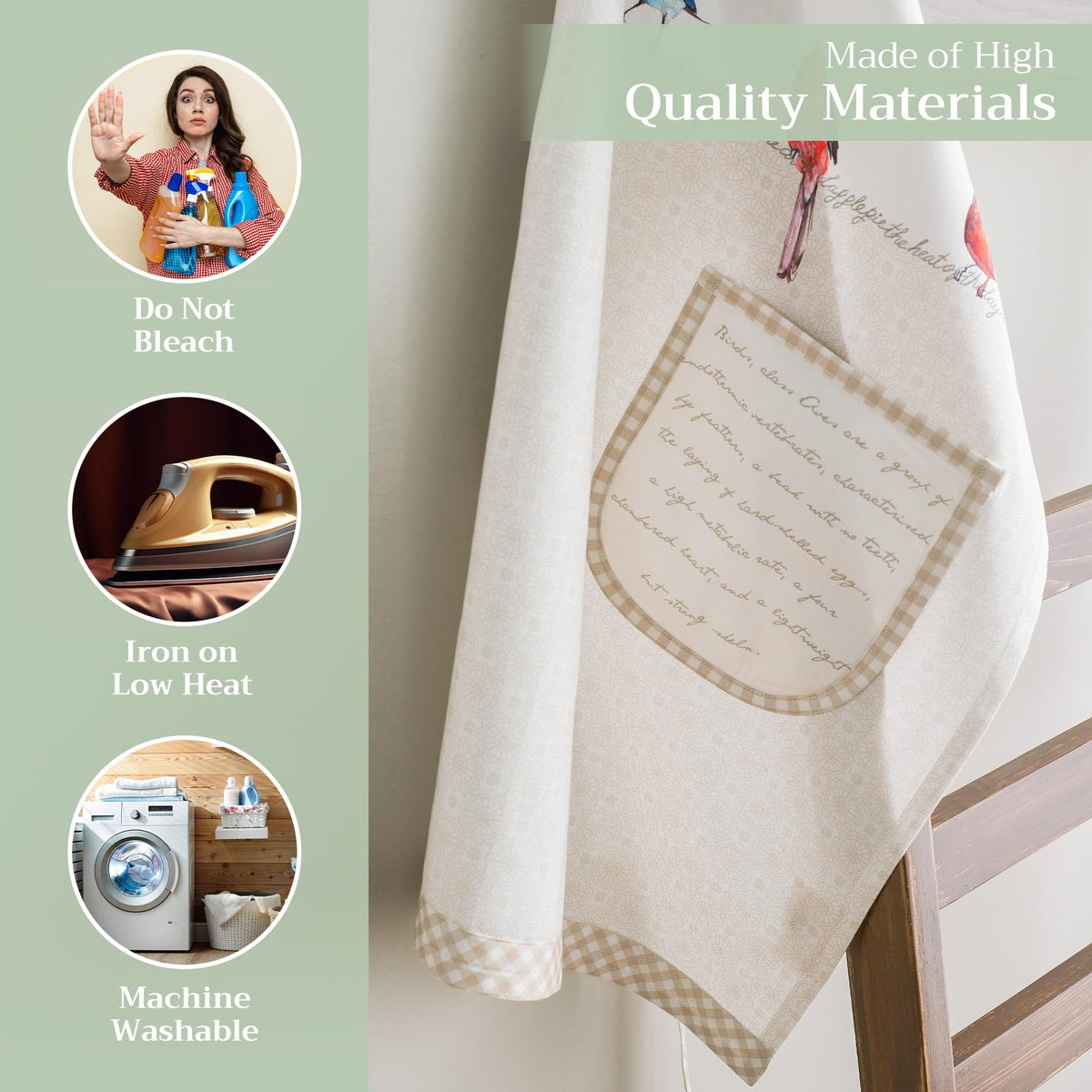 Birdies on Wire Apron